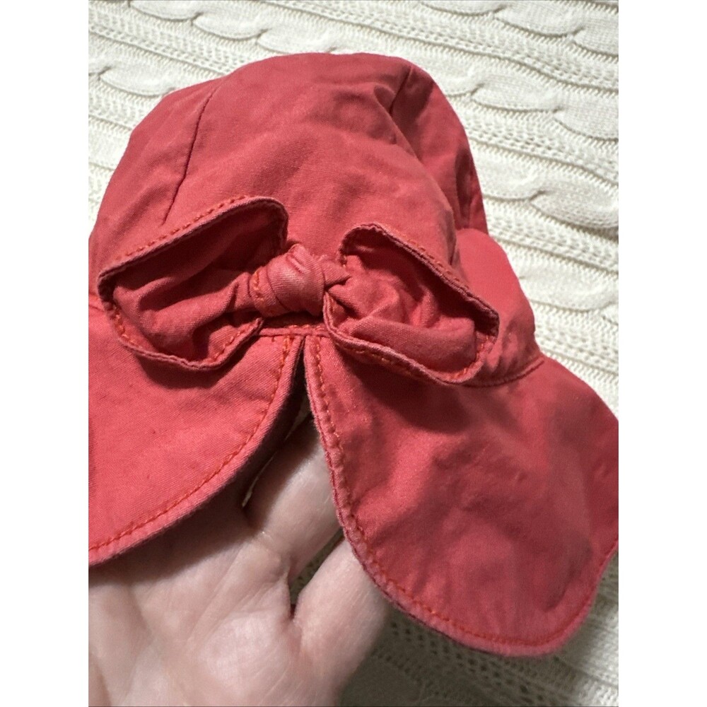 Gymboree 0-12 Months Vintage Hat Sun Pink Embroidered Flowers Girls Baby - Picture 7 of 7